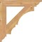 Ekena Millwork Balboa Traditional Smooth Bracket, Western Red Cedar, 3 1/2"W x 24"D x 24"H BKT04X24X24BOA01SWR - alternate 3